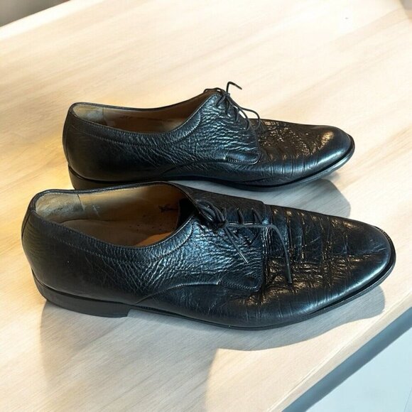 Bally Other - Bally Switzerland Fasqua Peccary Leather Oxfords Dress Shoes 13 D Buttery Soft